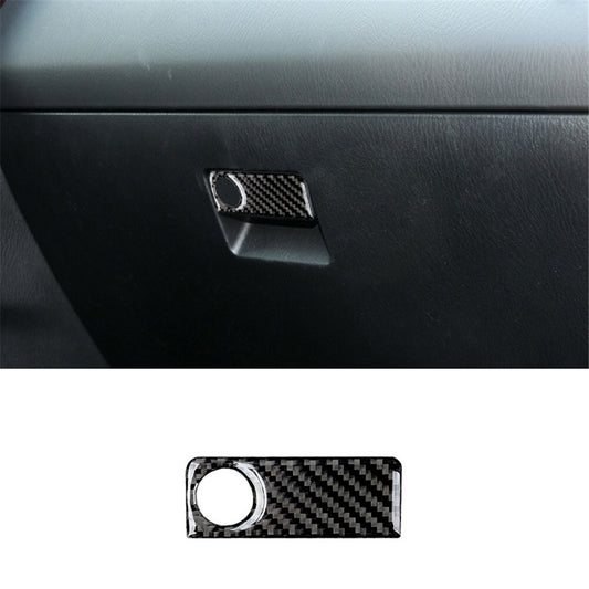 Carbon Fiber Passenger Glove Box Switch Cover Trim for Mazda CX-9 2010-2015