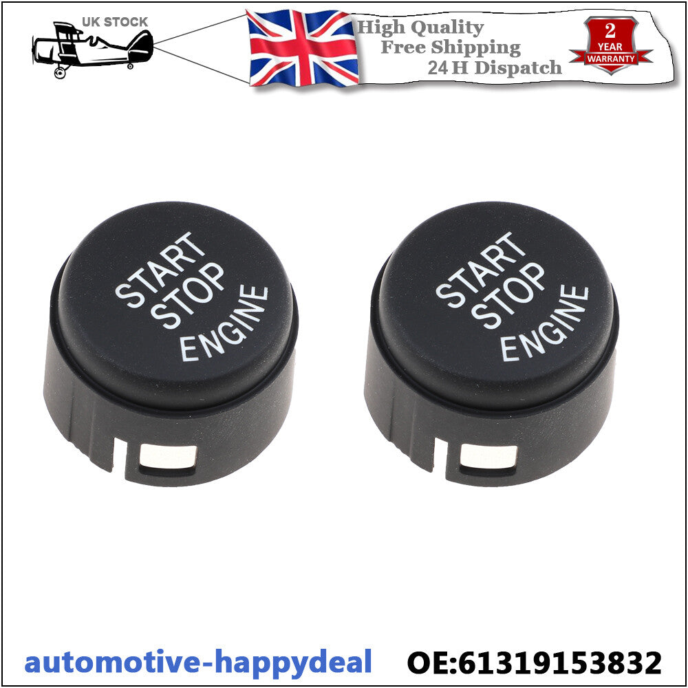2X ENGINE START STOP BUTTON COVER for BMW F SERIES 1 2 3 5 6 7 X3 X5 X6 WITH OFF