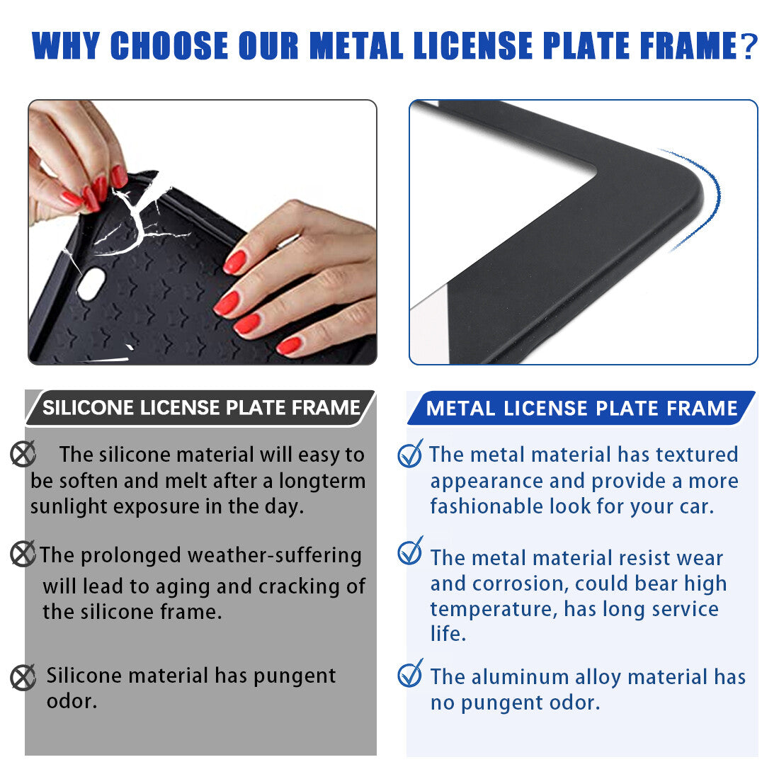 Tricolor license plate label frame cover for Highlander RAV4 - n