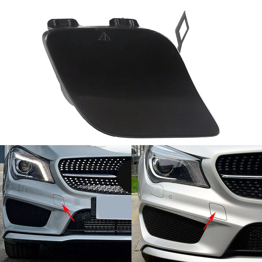 Unpainted Front Bumper Tow Eye Cap Fits 2014-2019 for Mercedes CLA45 CLA200 CLA250 Q