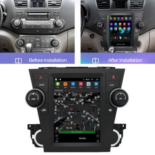 Unit Radio Player GPS Navigation for Toyota Highlander 2008-13 Android 10.1 Head