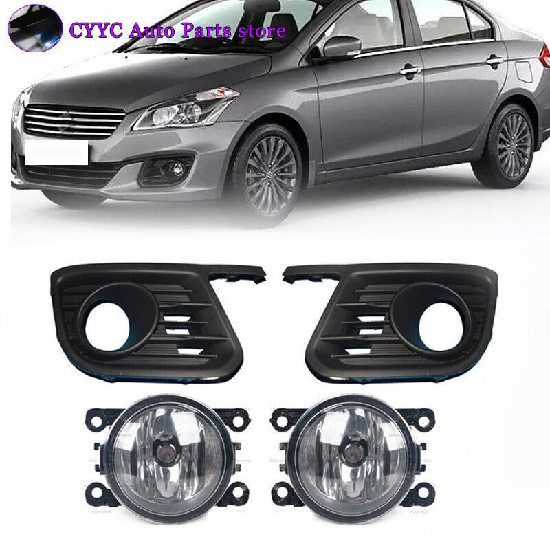 for Suzuki Ciaz 2015-2018 Fog Light +Fog Light Cover Assembly Black