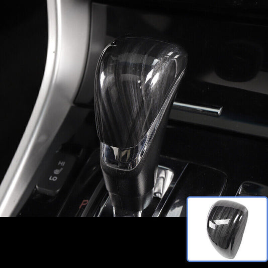 for Honda Accord 2014-2017 Black Wood Inner Car Gear Shift Knob Cover Head Trim