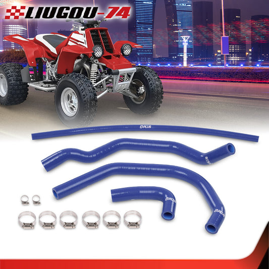 Suitable for 1987-2006 for Yamaha YFZ350 Banshee silicone radiator hose kit, brand new, blue. Q