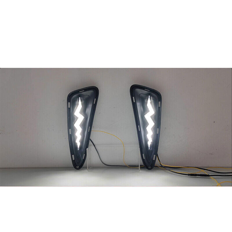 LED Fog Lamp Daytime Running Light Lightning Style For C-HR CHR 2019 n