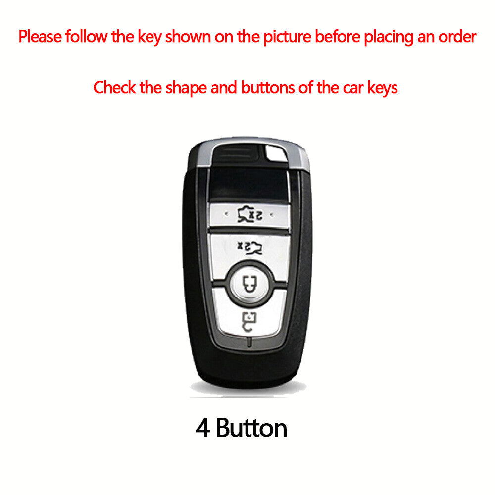 Suede leather car keychain case holder for BMW X1, X2, X3, X4, X7, 5, and 6 series. Q