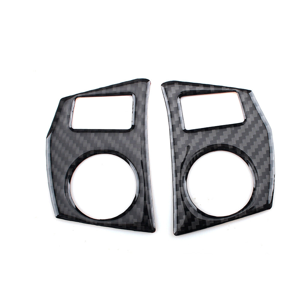 Carbon Fiber Interior Steering Wheel Buttons Trim for Toyota for Corolla 2014-2018