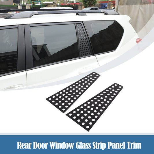 Rear door triangular glass panel trim cover for Toyota for Land Cruiser Prado 10-23
