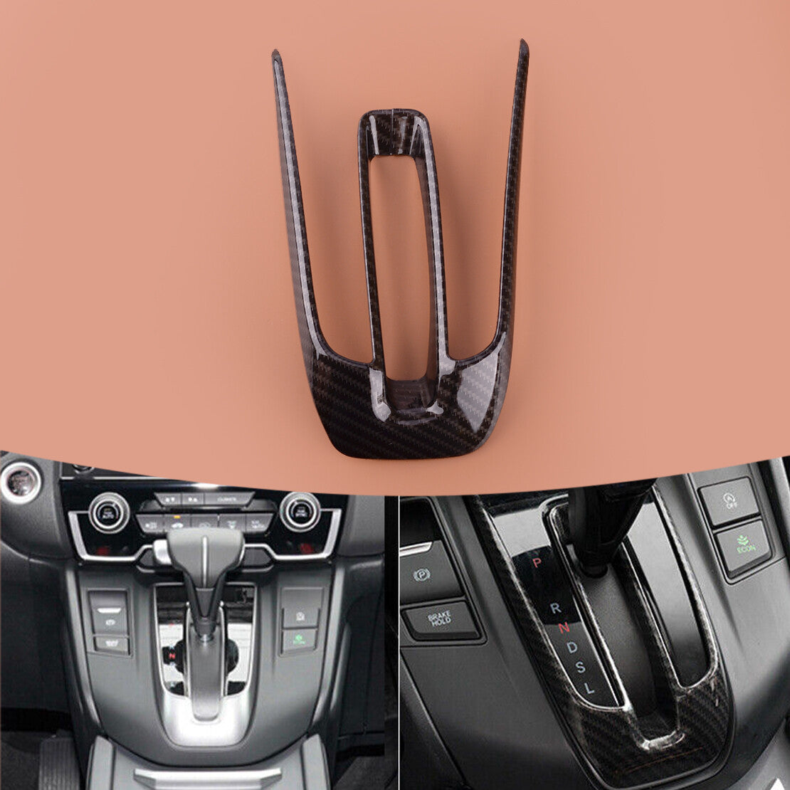 1x Console Gear Shifter Panel Cover Trim Frame fit for for Honda CRV CR-V 2017-2021 v