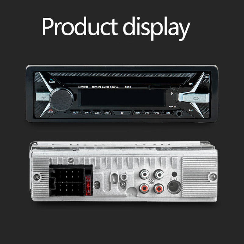 DC12V 1 DIN 4-channel digital Bluetooth audio player with USB/SD/MP3/WAV radio and stereo output. n