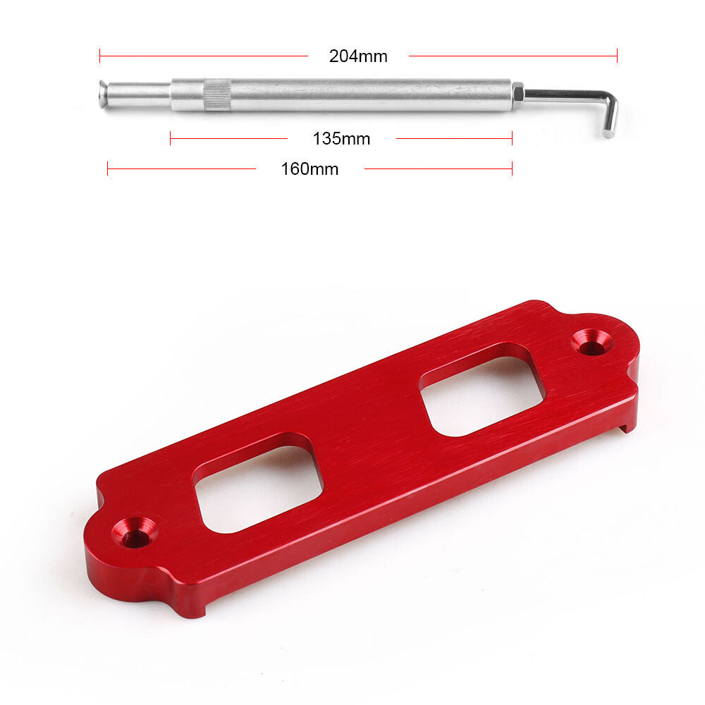 for Honda for Civic Integra Battery Tie Down Kit Hold Down Rod With Stainless Tray Hooks Q