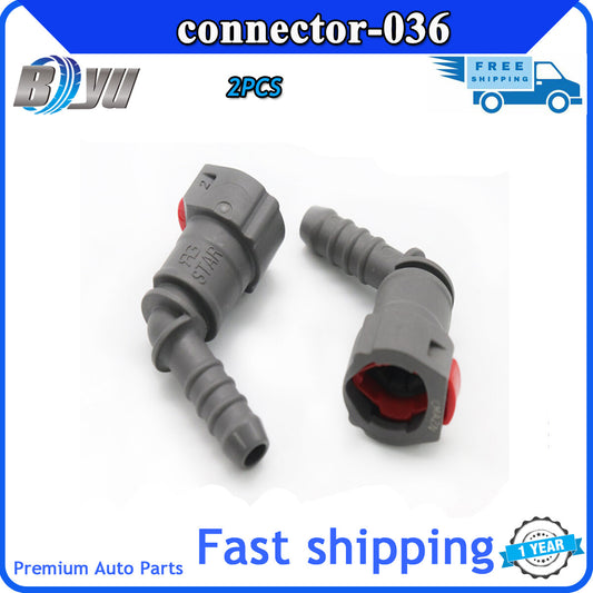 For auto Fuel line quick connector degree female fuel 2X 2pcs/lot 7.89mm ID6 8x6 Q