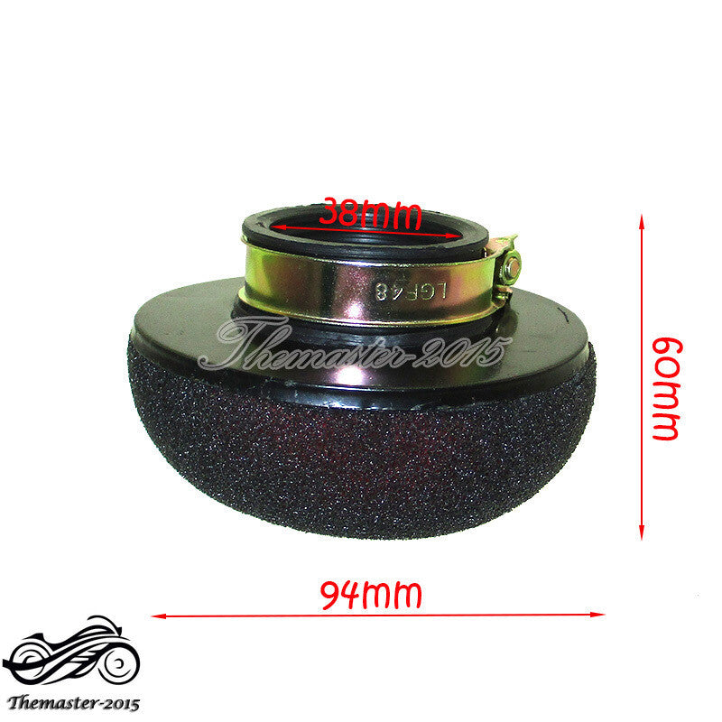 38mm Air Filter Pod For Pit Dirt Bike ATV Quad Go Kart Cart Buggy Motorcycle Q