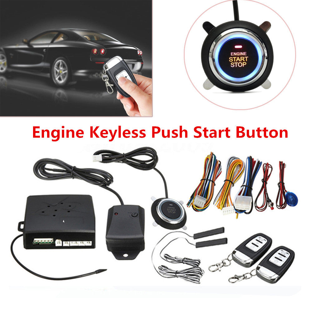 Universal Engine Anti-theft RFID Car Entry Security Kit Keyless Start Stop Button n
