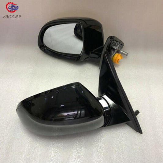 F15 Car Side Door Mirror Set Fits for BMW X5 Series 5 Pins 2013-2018 Black 4.4L