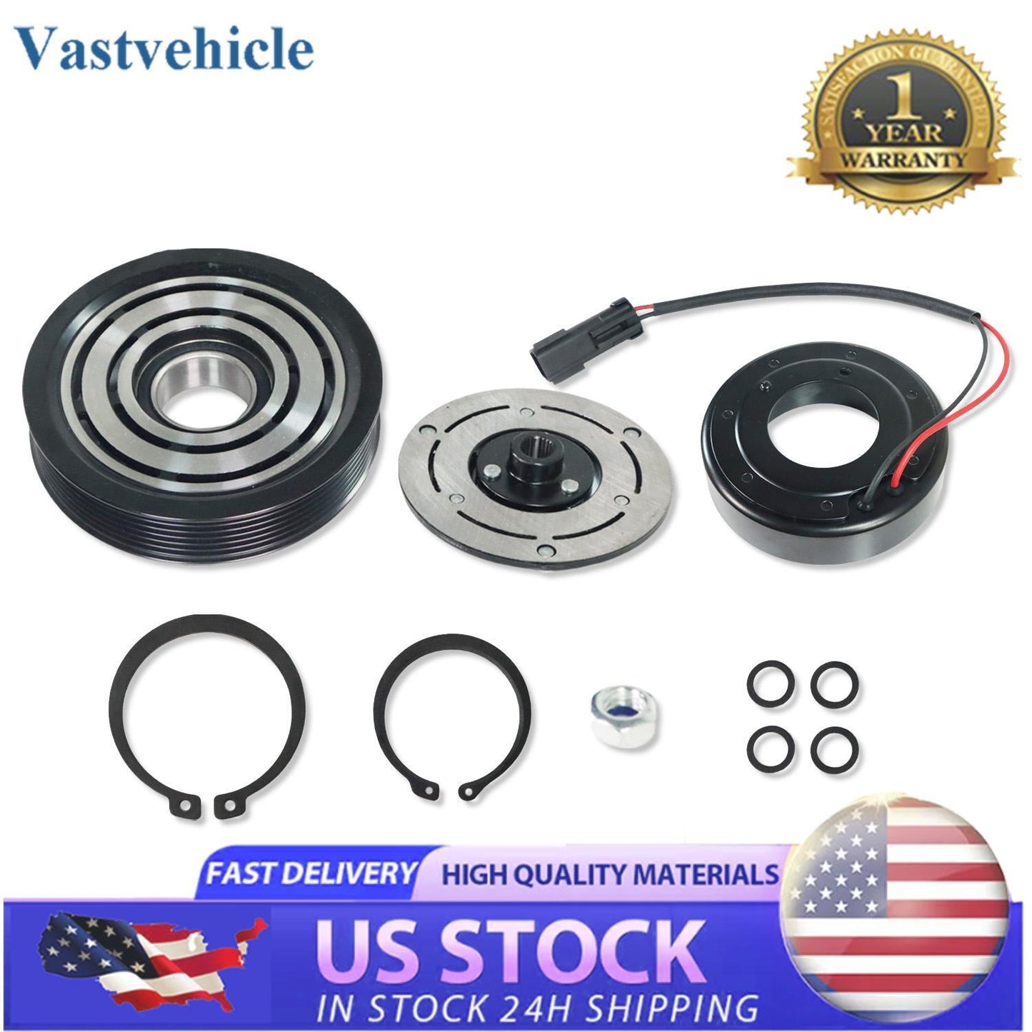 AC Compressor Clutch Kit 1493 for Dodge for Ram 1500 1994-2001 3.9L 5.2L