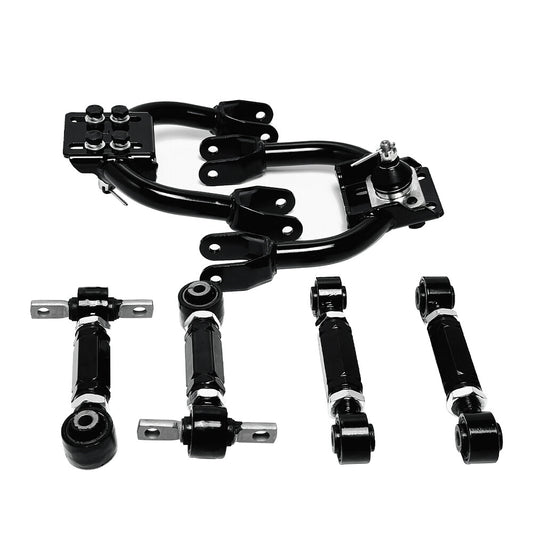 Front Upper Control Arms + Rear Camber Toe Arm for Civic EG 92-95 Integra 94-01