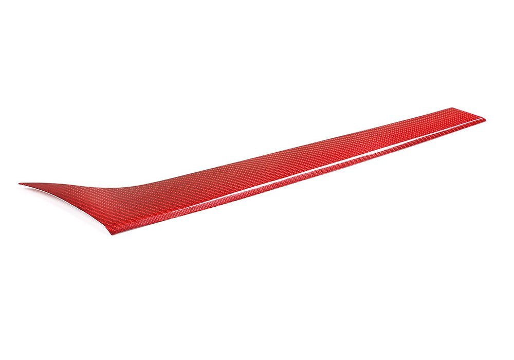 Red Carbon Fiber Center Console Dashboard Panel Trim for Alfa Romeo Giulia 17-20