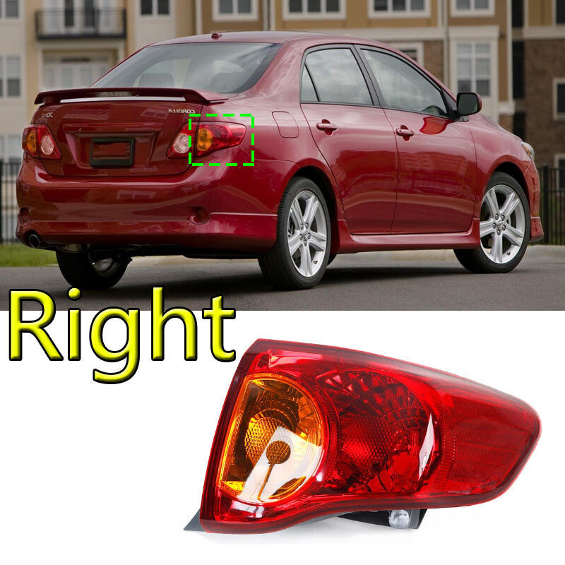 Applicable to for Toyota for Corolla 08-10, rear brake light outer taillight bulb missing.