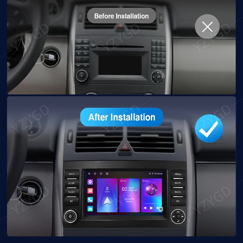 Android 7 Car Radio for Mercedes for Benz A-Class W169 2004-2012 Carplay Stereo GPS