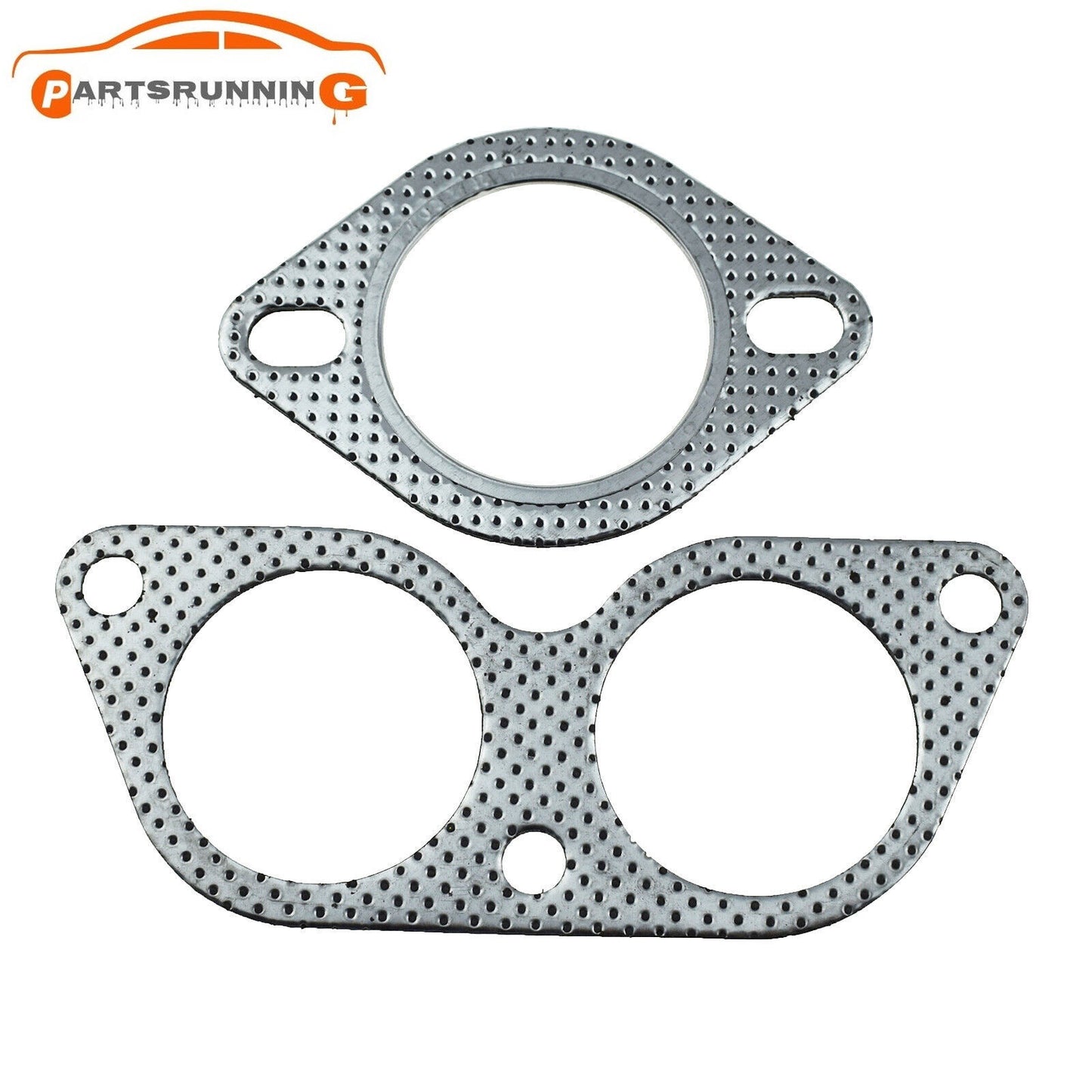 New 2pcs Exhaust Gasket Flange Cylinder Head Gasket Kit for Lexus IS300 Q
