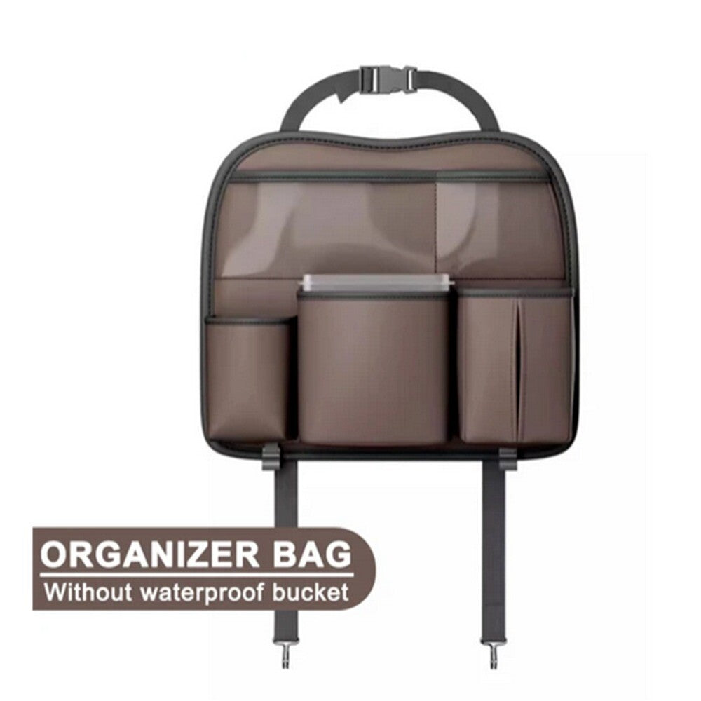 PU Leather Car for Seat Back Storage Bag Organizer Multi-Pockets Phone Bottle Holder n