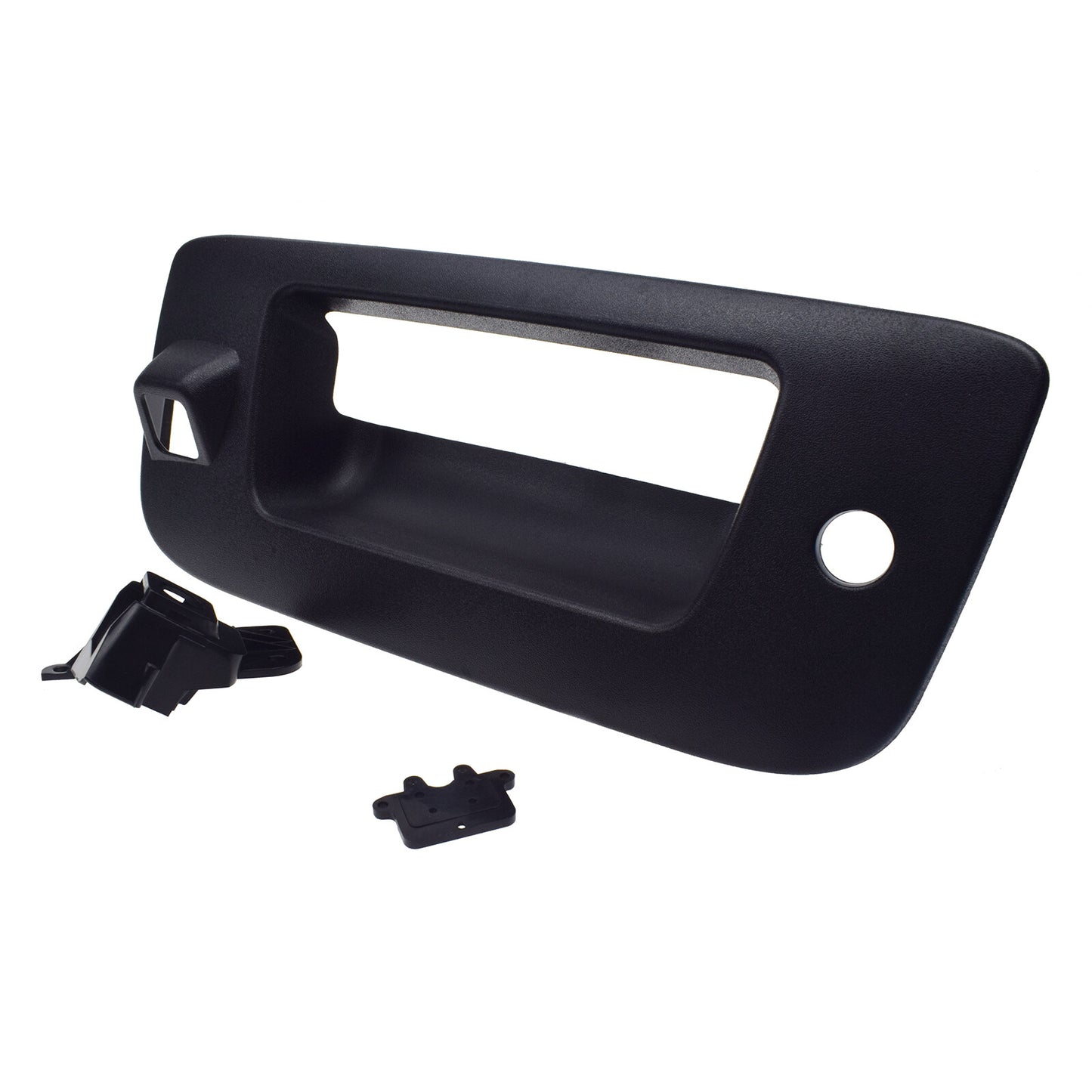 Tailgate handle frame with key and camera hole kit for Silverado for Sierra 22755304- v