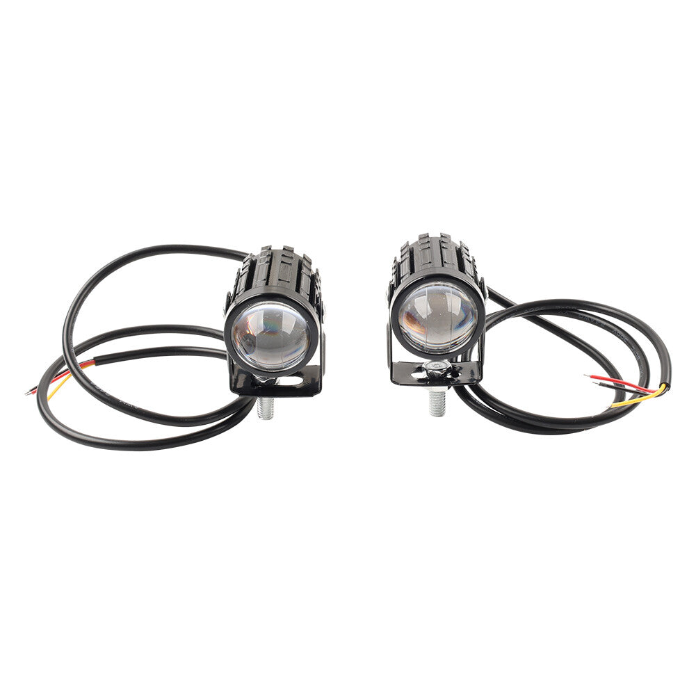 2X Headlight Driving Spot Light Fog Lamp White Hi-Lo Beam Motorcycle UTV ATV Q