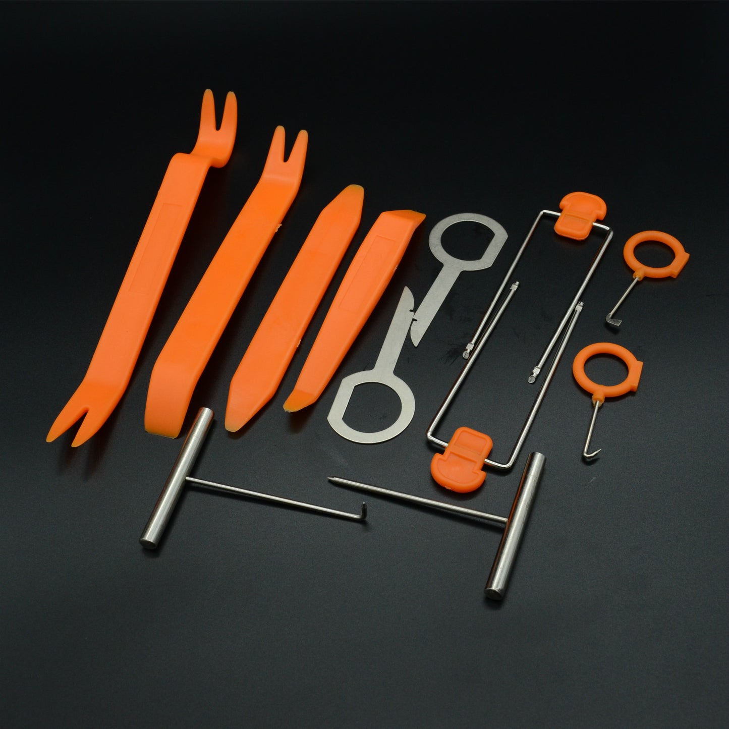 Car Trim Panel Clip Pry Open Install Tool Radio CDAudio Stereo GPS Removal Key