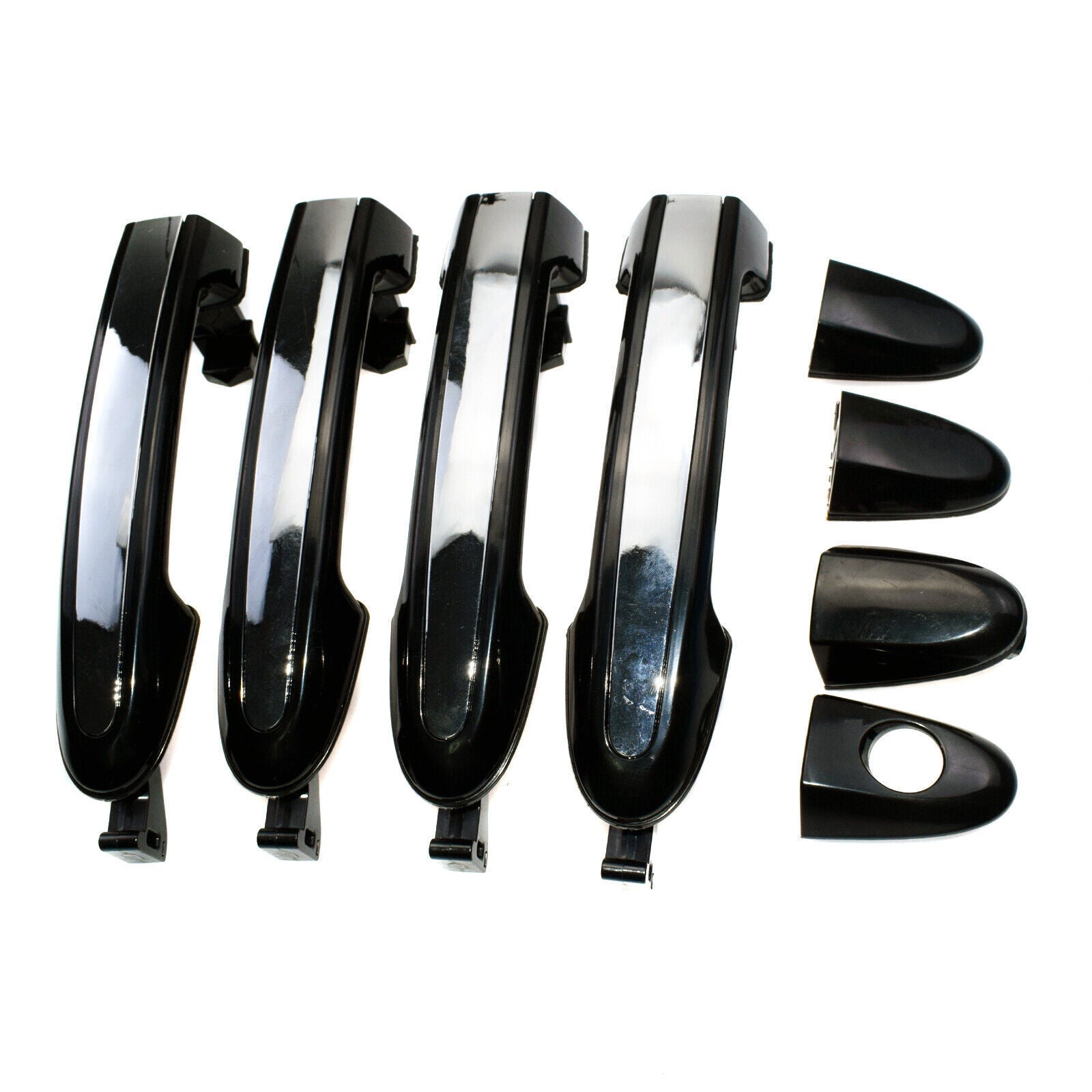 for Hyundai Santa Fe Outside Exterior Door Handles w/ Chrome Set FL RL RR NEW