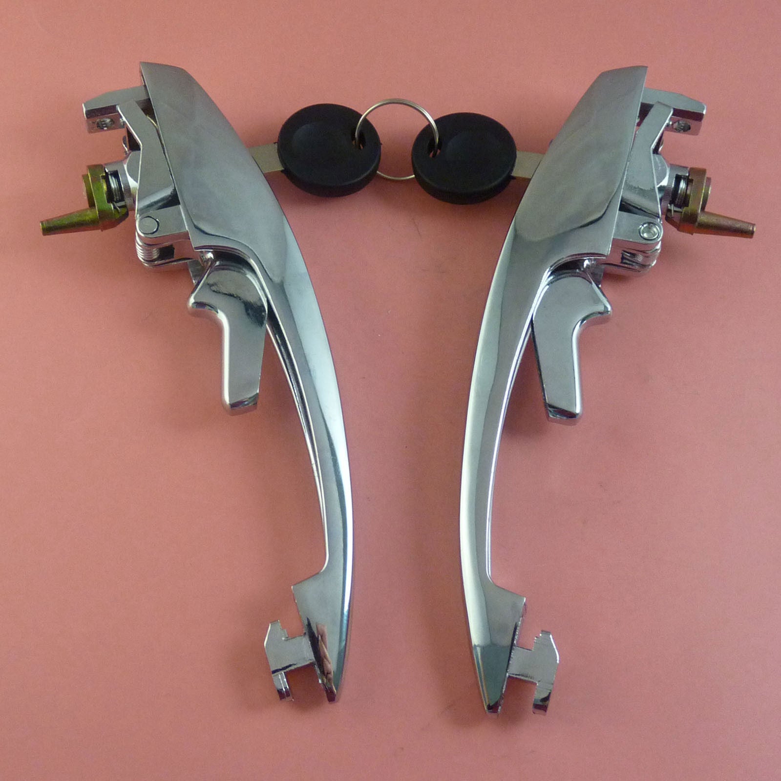 for VW Beetle Karmann Ghia 113837205M A Pair Exterior Door Handles With Key NEW