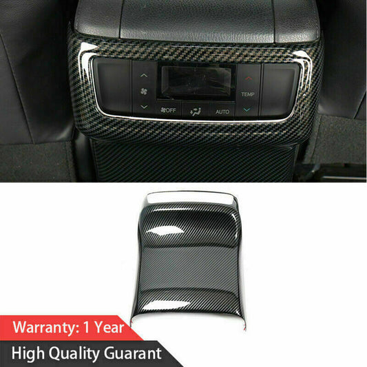 Carbon Fiber ABS Inner Rear Air Vent Outlet Trim for Toyota Highlander 2014-2019