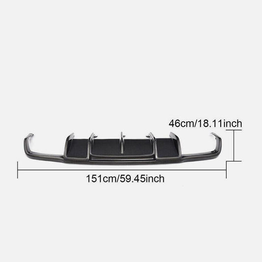 Carbon fiber is suitable for the rear bumper diffuser and boiler of for Mercedes-Benz W218 CLS550 CLS63 AMG 2012-18. Q