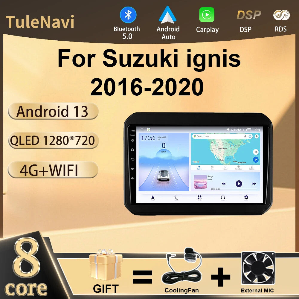 for Suzuki ignis 2016-2020 Stereo Android CarPlay Car Radio GPS Player Screen