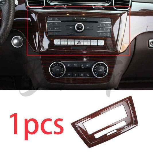 for Benz GLS GLE 2016-19 Brown Wood Grain Volume Switch Button Panel Cover Trim