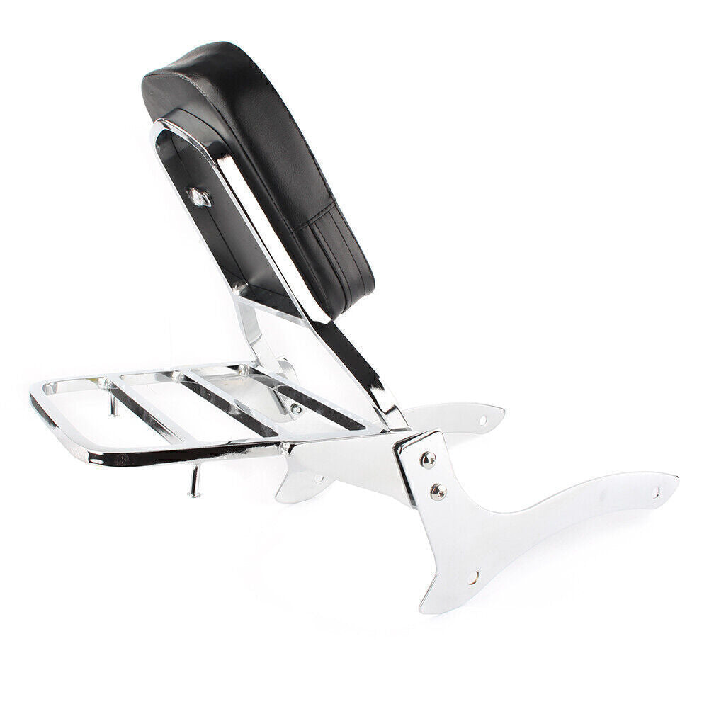 Backrest Sissy Bar Luggage Rack for Yamaha V-Star XVS 1100 Classic 2000-11 01 02
