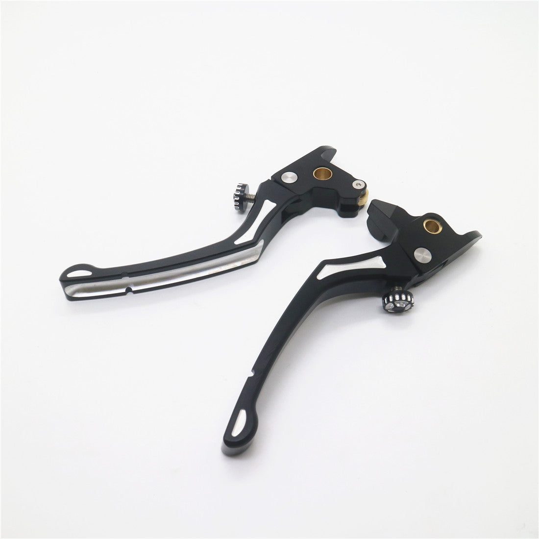 2x Black CNC Edge Cut Regulator Brake Clutch Lever for Harley Touring 2014-2016 Q