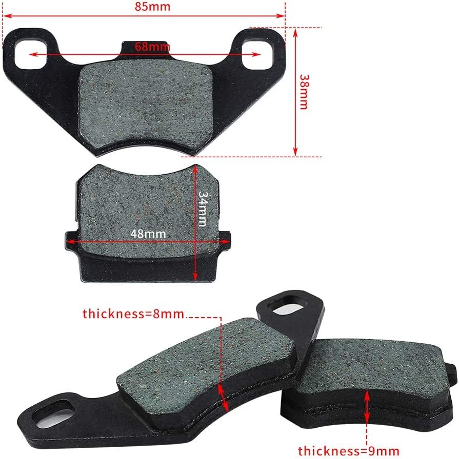 Brake Pads for 70CC 90 cc 110 cc 125cc DongFang ATVs Go karts Quad 4 Wheeler