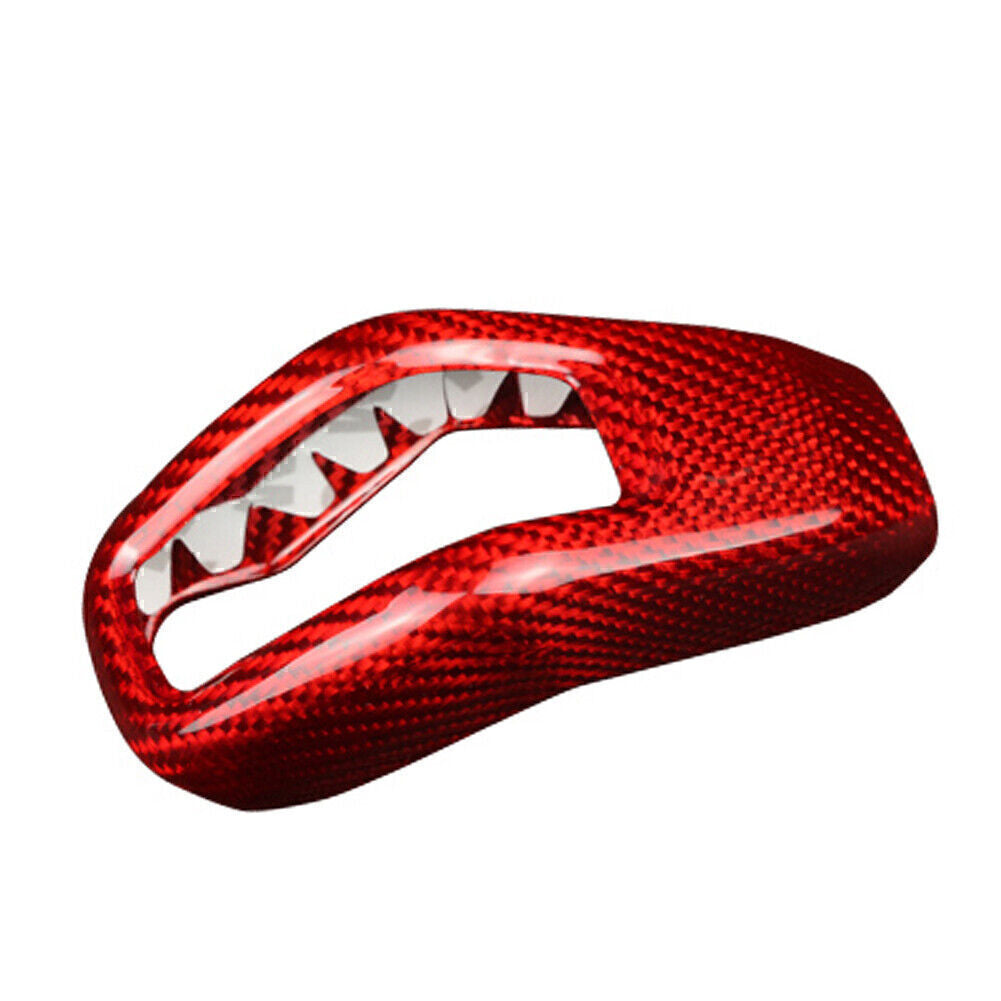 Carbon Fiber Red Gear Shift Knob Cover Trim for Land Rover Range Sport 2018-2021