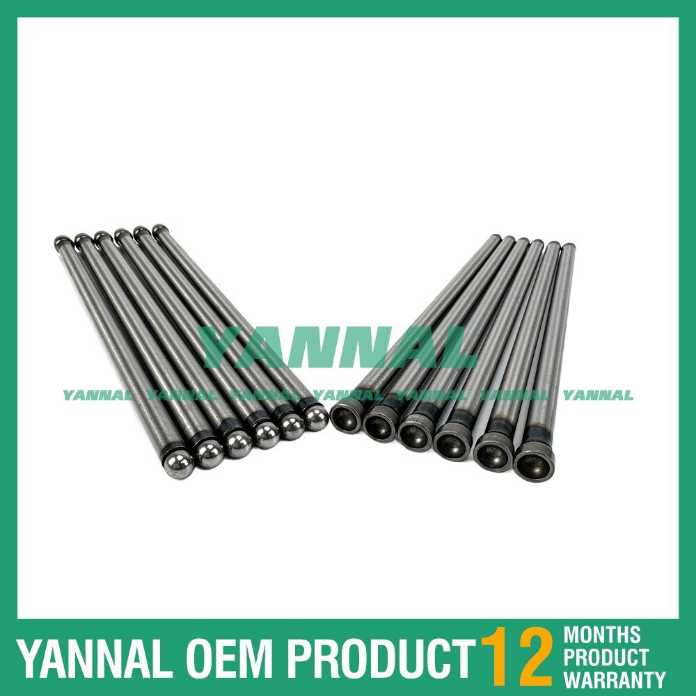 12X New 6D14 Valve Push Rod for Mitsubishi Truck and Forklift Engine Parts