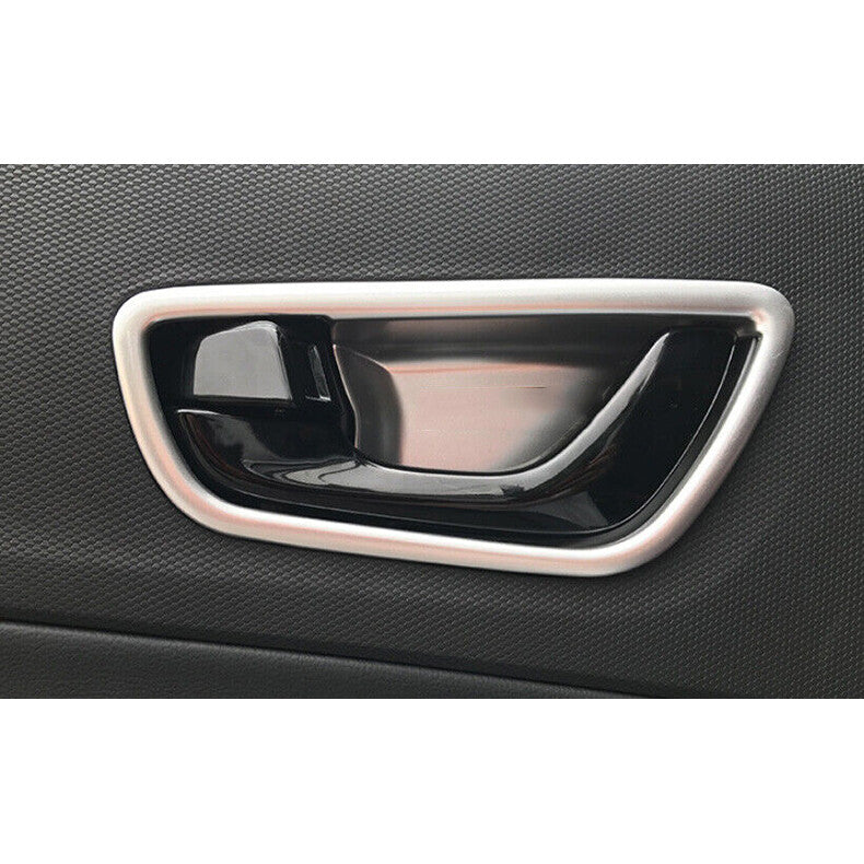 For Highlander 2020-22 Piano Black Rear Bumper Fog Lights Lamp Cover Trim v
