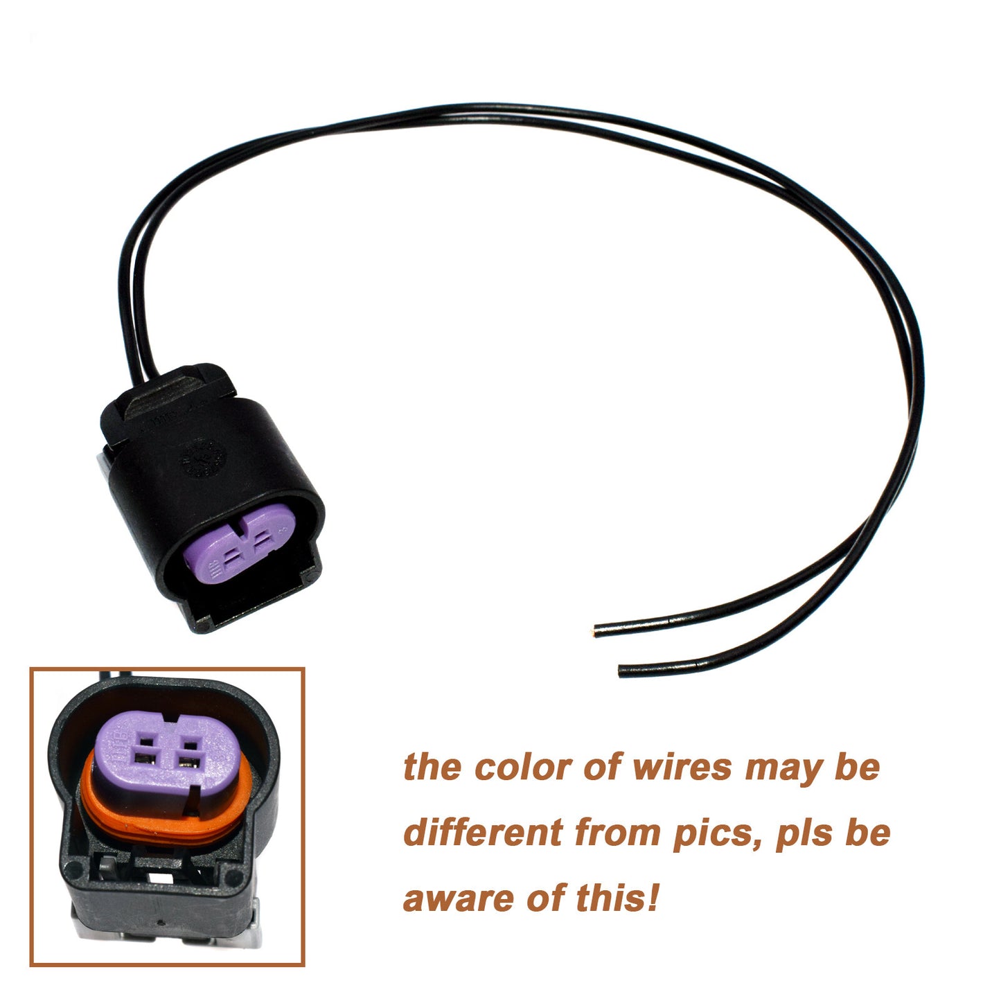 Suitable for universal Knock sensor connectors, Pigtail 2-wire 2003-up, PT1629, PT2652, PT1804. Brand new. n