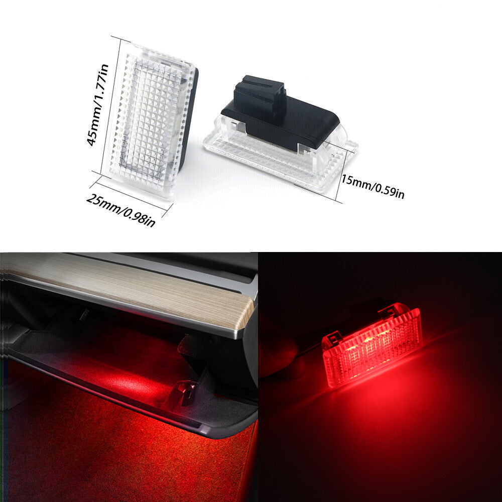 2X for Tesla Model 3 S Y X Interior LED Lights Blubs Kit Replacement Red Lights