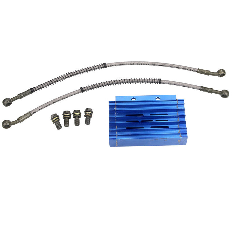 Motorcycle and bicycle engine cooling radiator oil pipe cooler box kit suitable for 125cc, 140cc, 150cc- n