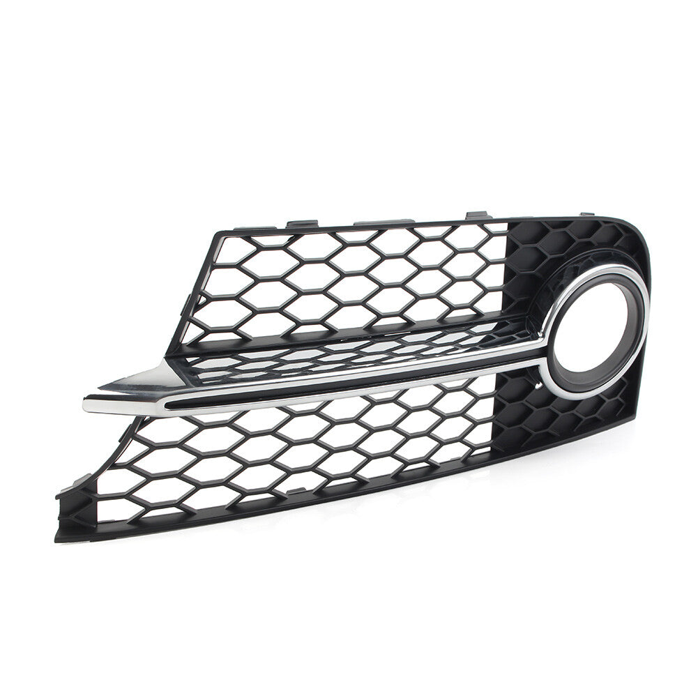 Front Bumper Honeycomb Fog Light Grille Cover for Audi TT MK2 S-LINE TTS 2011-14