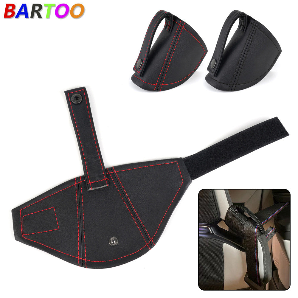 Universal Suede Leather Car Bucket Seatbelt Guide for Seat Belt Holder Protector Q