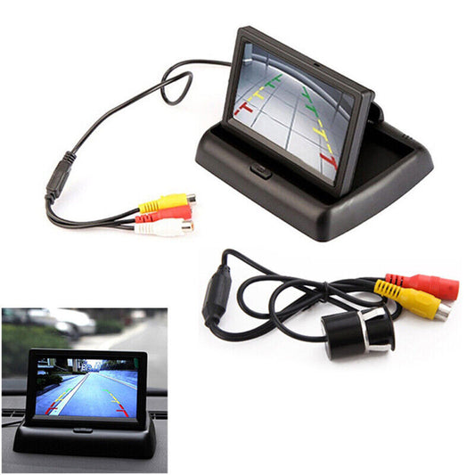 High-definition 4.3-inch TFT-LCD screen car rearview monitor with 170° universal rearview camera. n