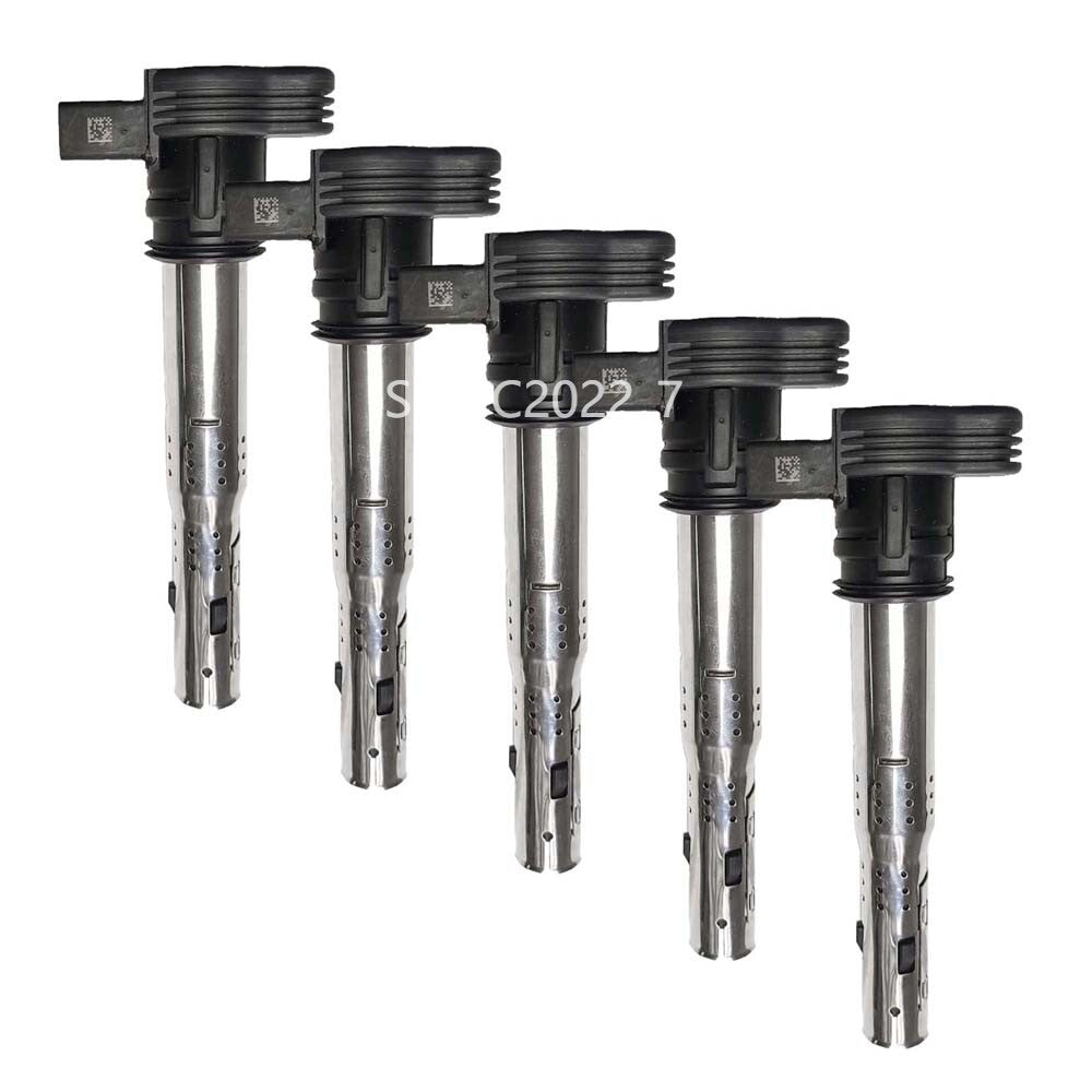5X Ignition Coils 2.5L Fit for VW for Golf for Jetta for Passat for Audi RS3 07K905715 CEPA CCCA
