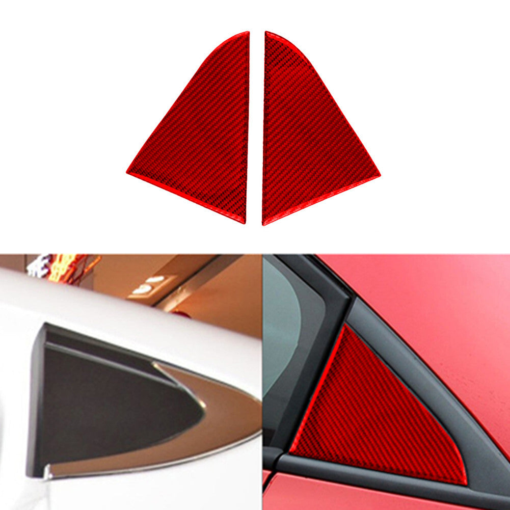 Red Carbon Fiber Center Console Radio Panel Cover Trim For Explorer 2020-23 v
