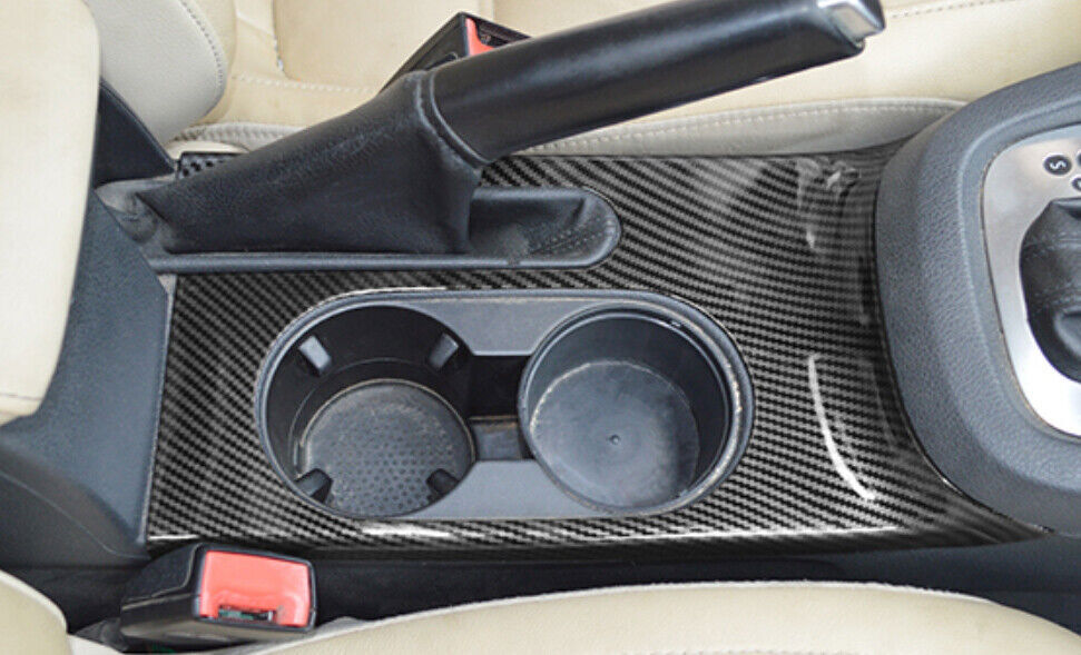 13-2017 Carbon Fiber ABS Interior Water Cup Holder Frame Cover for VW for Jetta Trim n